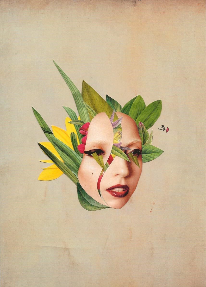 Collage Gaga - Adriana Bermúdez, artista del collage
