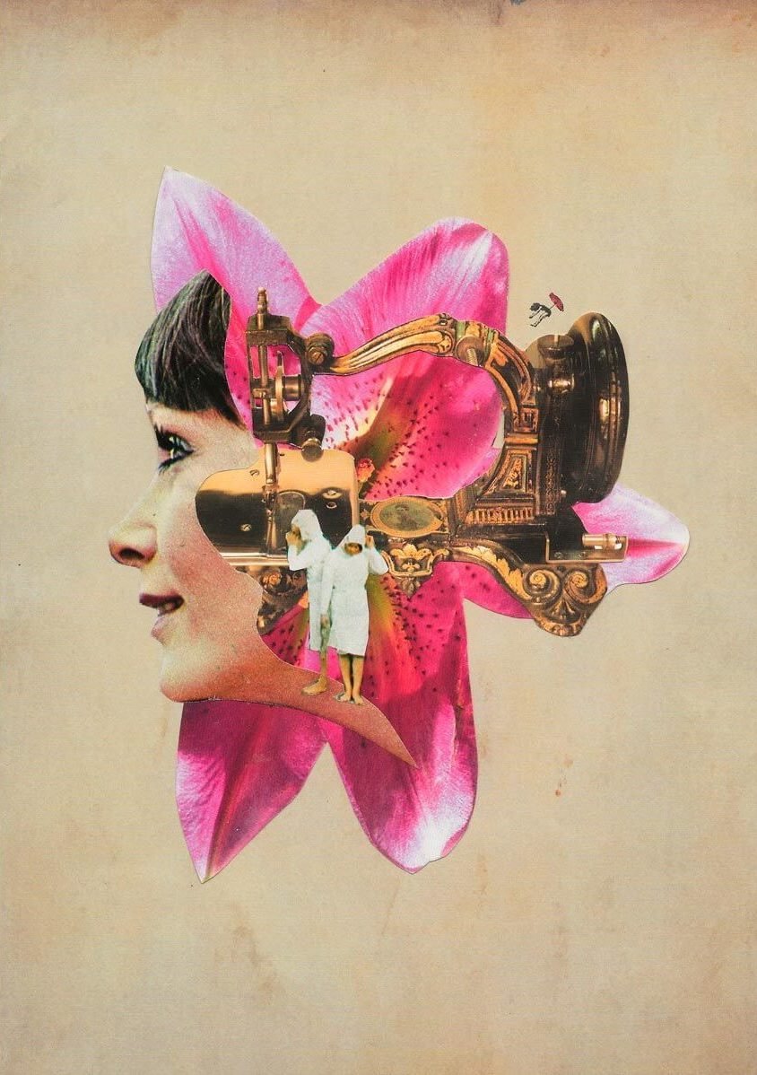 Maquinaria de Sueños, Collage de Adriana Bermúdez