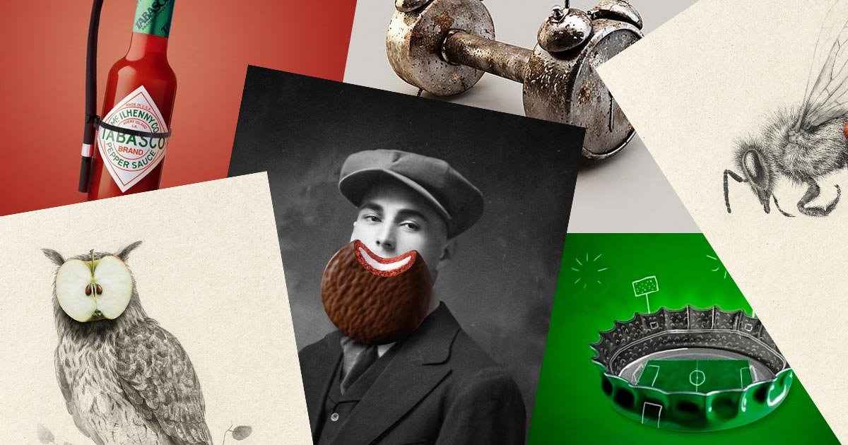 Integración del collage en la publicidad