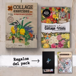 libro 30 ejercicios de collage + tesoro de imágenes para artistas del collage