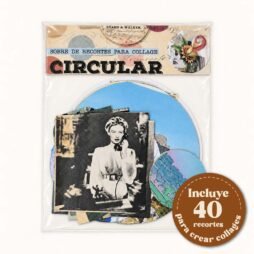 Pack de 40 recortes para collage circular