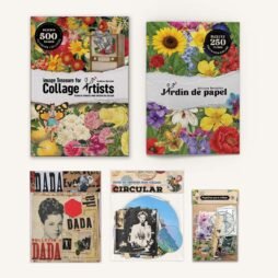 Pack de material para collage: libro y fanzine