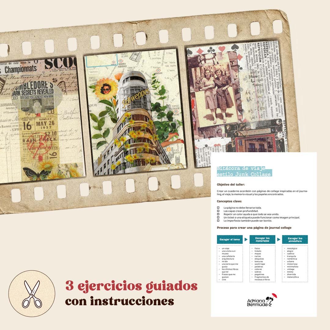 Pack para crear tu diario de collage en acordeón - Imagen 5