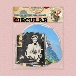 Sobre de recortes para collage circular